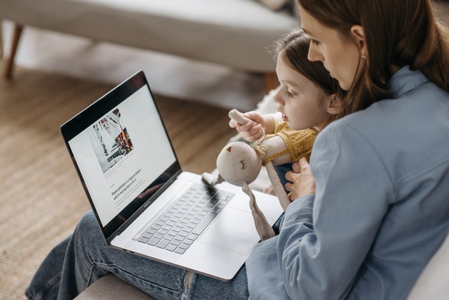 Photo by Pavel Danilyuk: https://www.pexels.com/photo/woman-using-a-laptop-with-her-daughter-7055153/